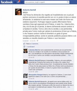 Facebook di Roberto Bartoli