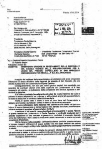 Il documento dell'Asl 3