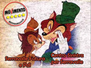 Gatto e Volpe del Comune di Serravalle secondo i % Stelle