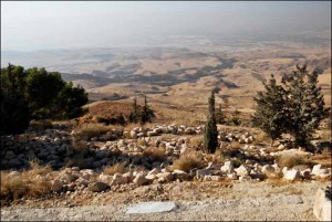 La terra promessa vista dal Monte Nebo