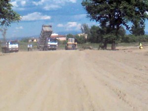 Mezzi in azione alla Querciola