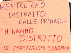 Manifesto antisanità del quartiere Gavinana (quello sbagliato da Renzi...) di Firenze