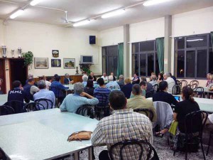 La sala dell’assemblea di Candeglia