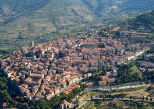 Cortona. Veduta aerea