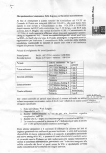 Il documento sulle manutenzioni