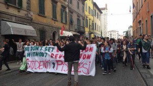 Studenti in strada a Pistoia. 1