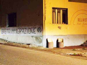 Le Piastre. Basta immigrazione (CasaPound]