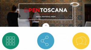 La Home page di «Open Toscana»