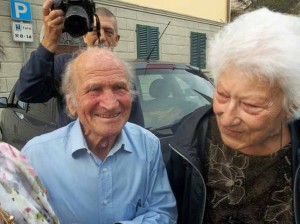 Sirio Balleri e Imperia Leporatti, compagni di scuola di Sol