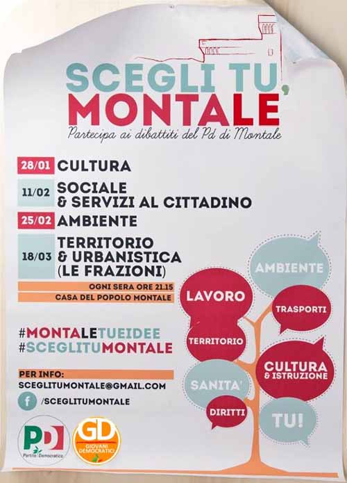 ANCHE MONTALE HA IL SUO PERCORSO PARTECIPATIVO