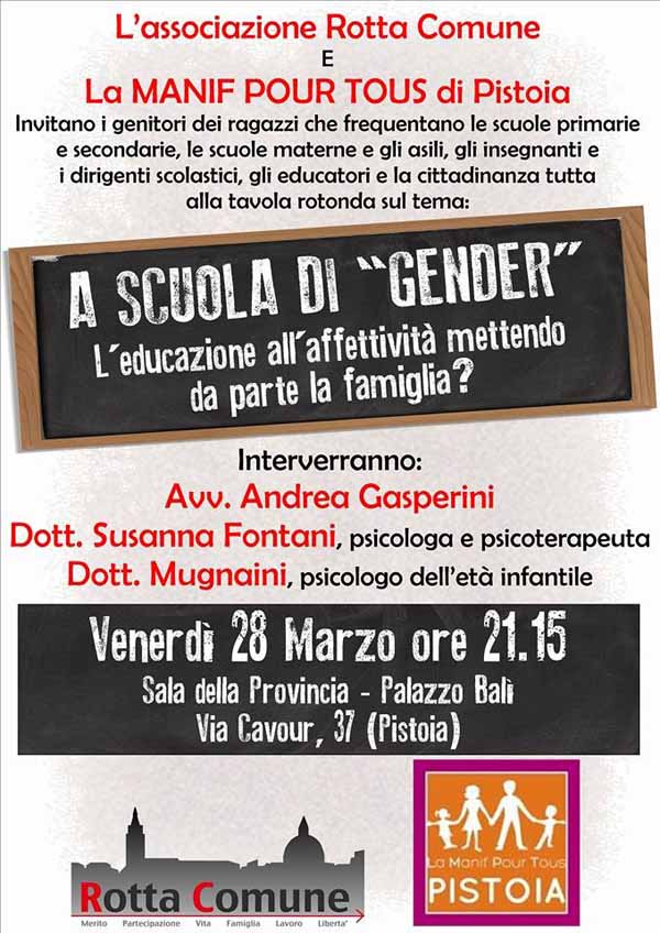 A SCUOLA DI GENDER. EDUCAZIONE ALL’AFFETTIVITÀ MA SENZA LA FAMIGLIA?