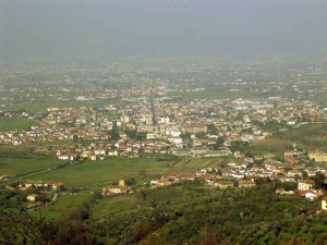 Panorama di Quarrata dal Montalbano