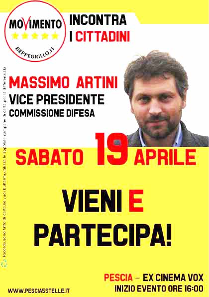 M5S PESCIA PRESENTA I CANDIDATI