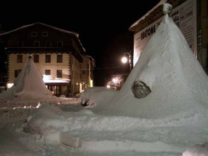 Abetone sotto la neve