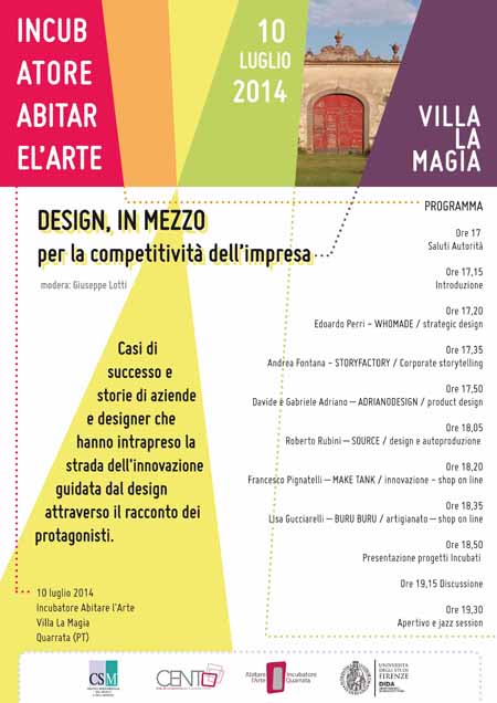 DESIGN, IN MEZZO. PER LA COMPETITIVITÀ DELL’IMPRESA