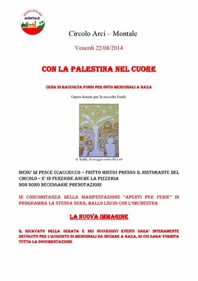 COSTRUTTORI DI PACE CON LA «PALESTINA NEL CUORE»