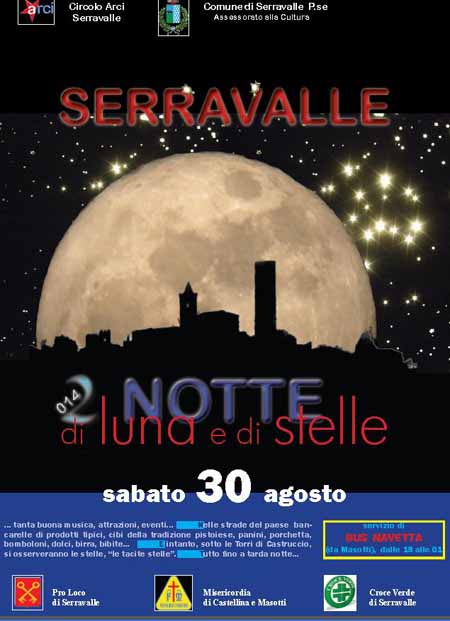 «NOTTE DI LUNA E DI STELLE» A SERRAVALLE