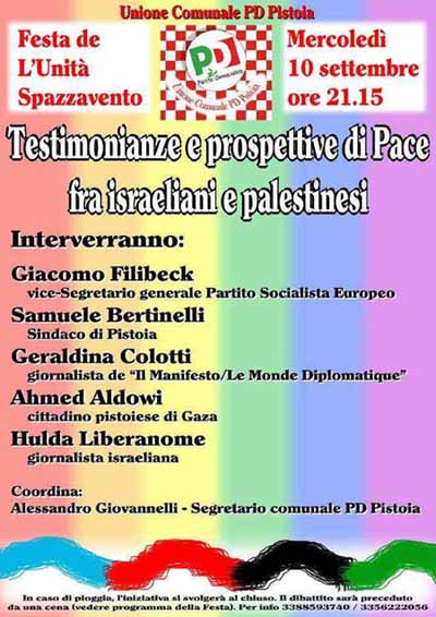 SPAZZAVENTO, TESTIMONIANZE E PROSPETTIVE DI PACE IN MEDIORIENTE