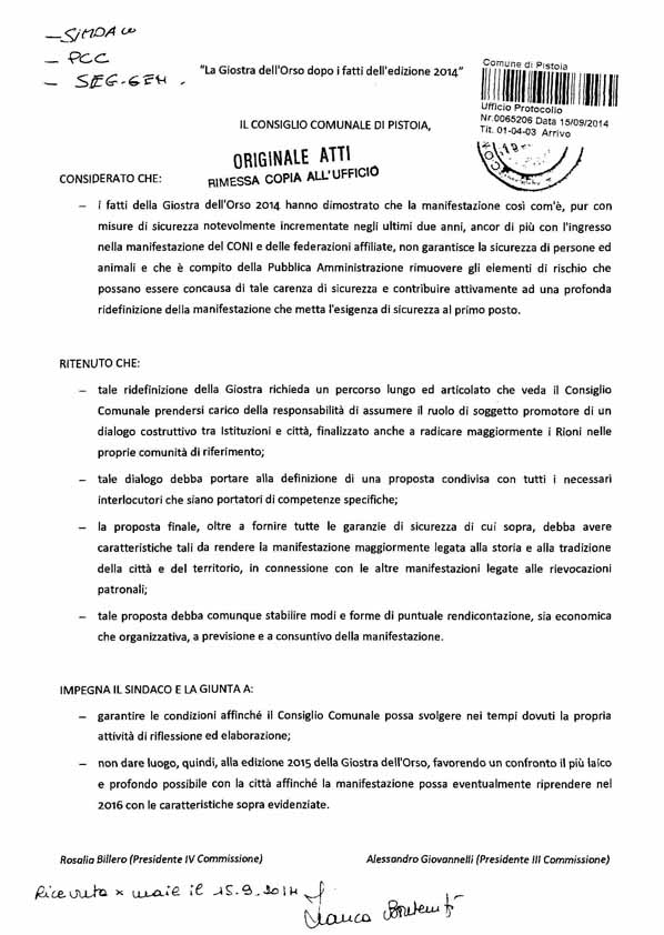 TORNA A RIUNIRSI IL CONSIGLIO COMUNALE