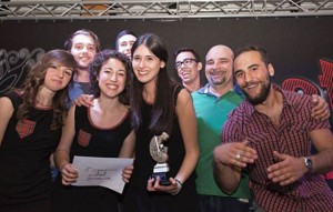 Il gruppo vincitore del secondo campionato: Le ragazze di piazza e Sem