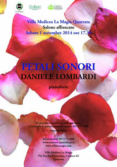 “PETALI SONORI”, CONCERTO DI DANIELE LOMBARDI ALLA MAGIA