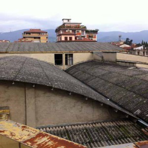 Coperture in amianto in via Ciampi