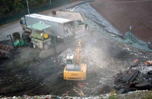 Piazzola di conferimento rifiuti in discarica