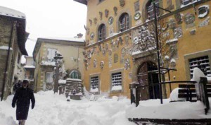 Nevicata a Palazzo Comunale