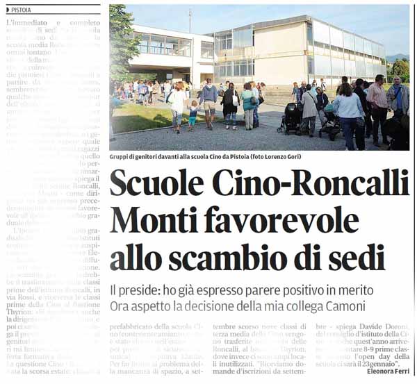 SCAMBIO CINO-RONCALLI: SCENE DA COMMEDIA DEGLI EQUIVOCI