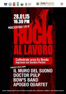 Volantino Rock al lavoro - Cattedrale 28 gennaio