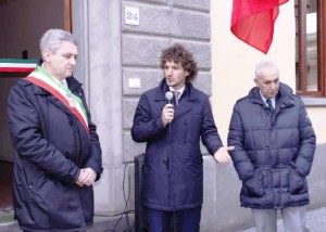 Anche l’On. Fanucci all’inaugurazione. Qui con Borgioli e Benedetti