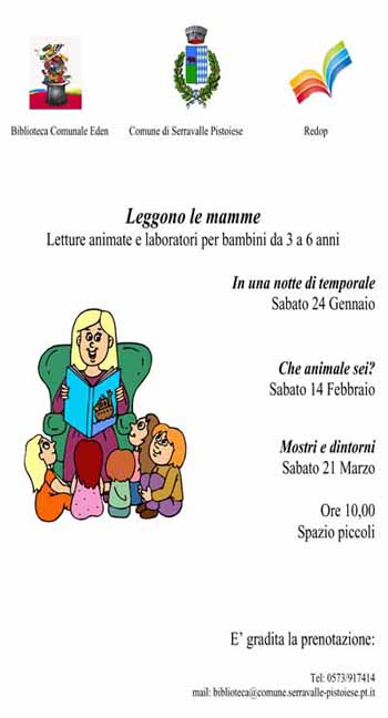 CASALGUIDI, ALLA BIBLIOTECA EDEN “LEGGONO LE MAMME”