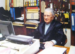 Don Romano Lotti, amministratore del Capitolo della Cattedrale