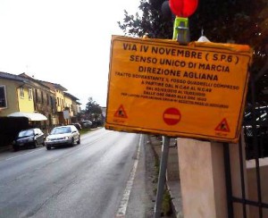 Via IV Novembre, modifiche alla circolazione