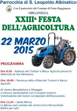 XXIII FESTA DELL’AGRICOLTURA A PONTE BUGGIANESE