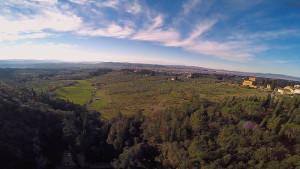 Veduta aerea della Fattoria di Maiano