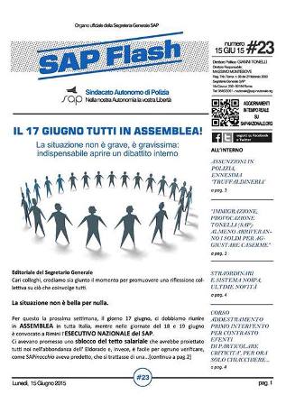 SAP, IN UN’ASSEMBLEA TUTTO IL MALESSERE DELLA CATEGORIA