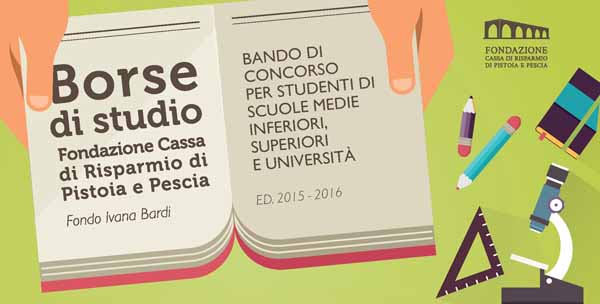 BORSE DI STUDIO FONDAZIONE CARIPT EDIZIONE 2015-2016