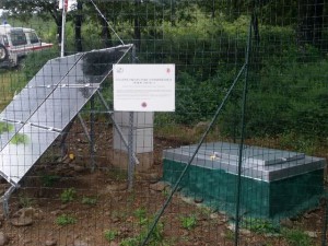 La stazione di rilevamento sismico a Poggio Prato Tondo