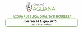 CONVEGNO “ACQUA PUBBLICA, QUALITÀ E SICUREZZA” AD AGLIANA