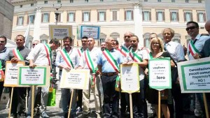 I Sindaci alla manifestazione di Roma