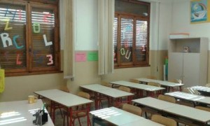 Una delle aule della scuola Lorenzo Il Magnifico