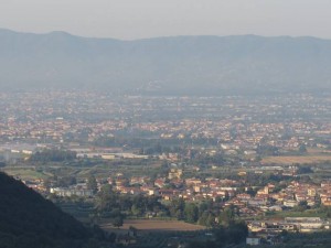 La piana vista da Tobbiana