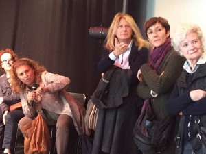 Anche l'attrice Angela Finocchiaro era presente all'incontro