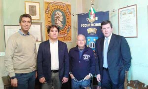 Alessio Magnolfi e Mario Macelloni insieme al sindaco Marco Martini e all’assessore alla Sanità Francesco Puggelli