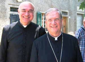 Monsignor Tardelli in una recente visita a Treppio