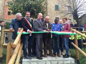 L'inaugurazione del giardino di Vellano