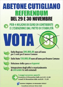 Volantino, vota sì