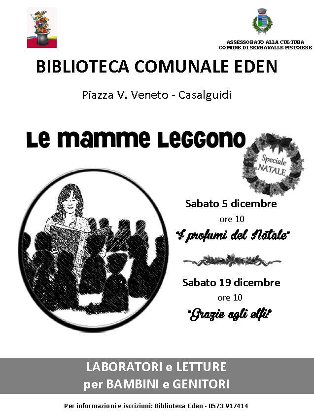 BIBLIOTECA EDEN, TORNA “LEGGONO LE MAMME”