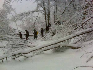 Ciaspolata sulla neve